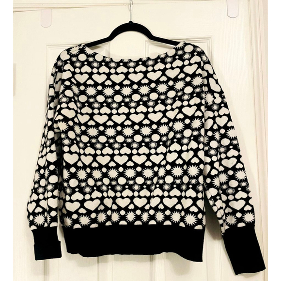 🇺🇸Anthropologie Maeve Boat Neck Hearts Sweater 🇺🇸 - Picture 4 of 5